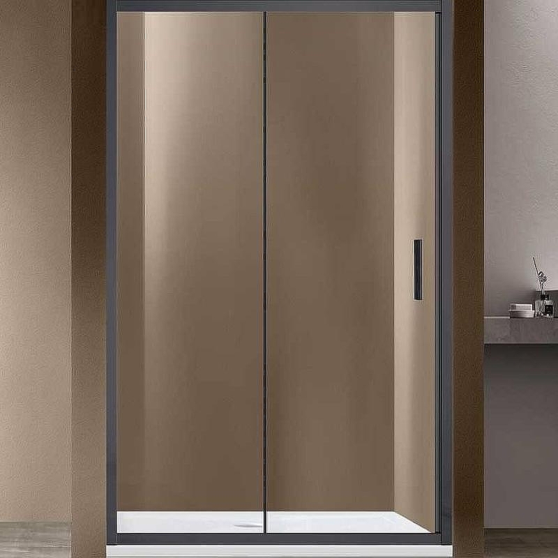 Душевая дверь Vincea Garda 105 VDS-1G105CLGM профиль Вороненая сталь стекло прозрачное