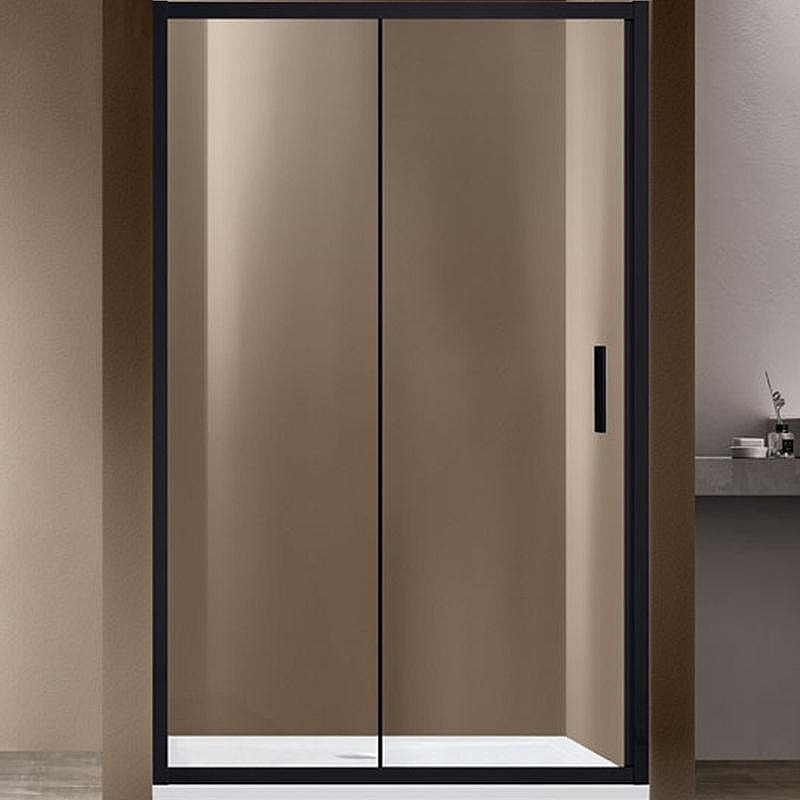 Душевая дверь Vincea Garda 145 VDS-1G145CLB профиль Черный матовый стекло прозрачное