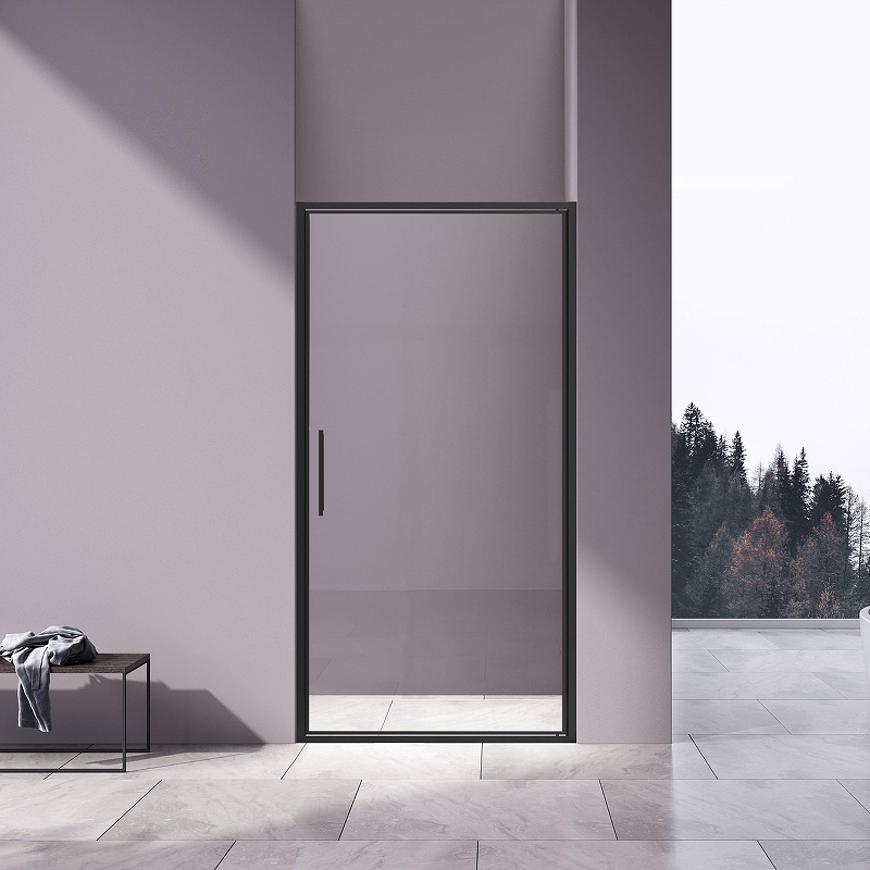 Душевая дверь Vincea Slim 100 VDP-4SL100CLB профиль Черный стекло прозрачное