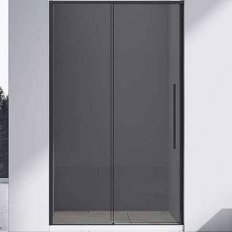 Душевая дверь Vincea Slim-N 110 VDS-4SN110CGB профиль Черный стекло тонированное