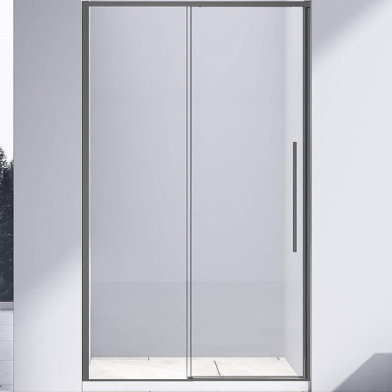Душевая дверь Vincea Slim-N 110 VDS-4SN110CLGM профиль Вороненая сталь стекло прозрачное