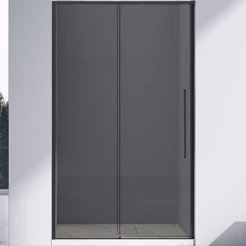 Душевая дверь Vincea Slim-N 130 VDS-4SN130CGB профиль Черный стекло тонированное