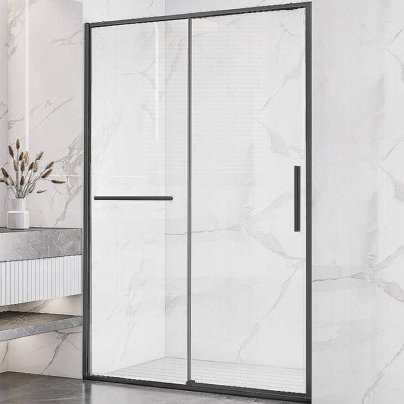 Душевая дверь Vincea Slim Soft 130 VDS-1SS130CLGM профиль Вороненая сталь стекло прозрачное