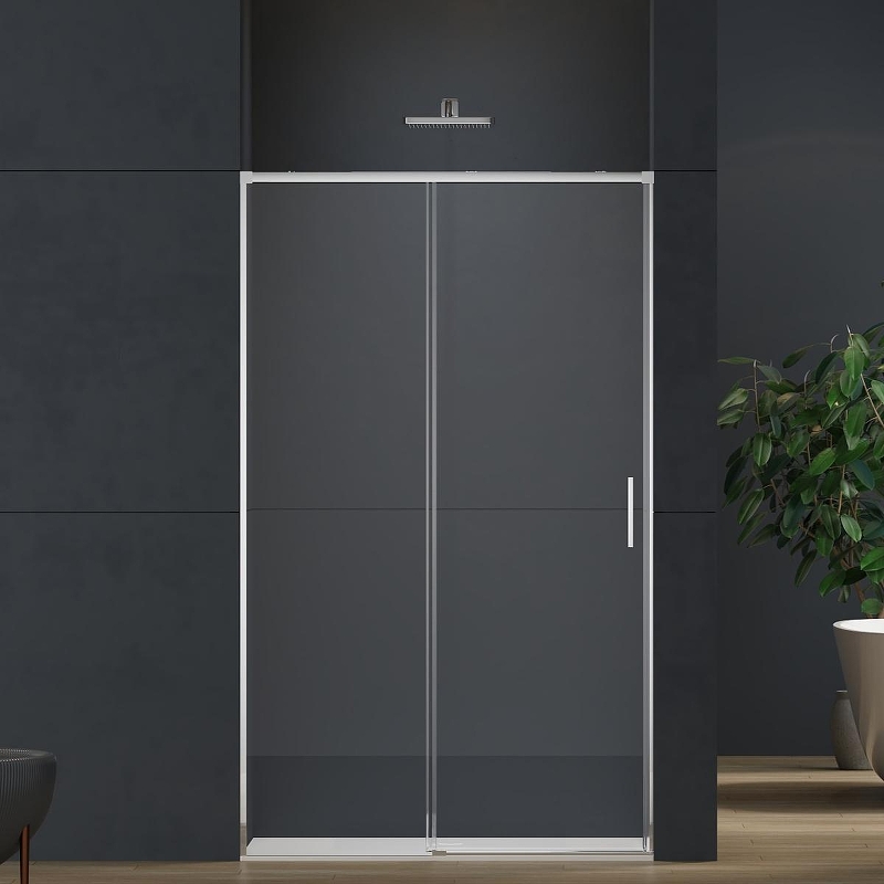 Душевая дверь Vincea Soft 2 140 VDS-3SO2140CL профиль Хром стекло прозрачное