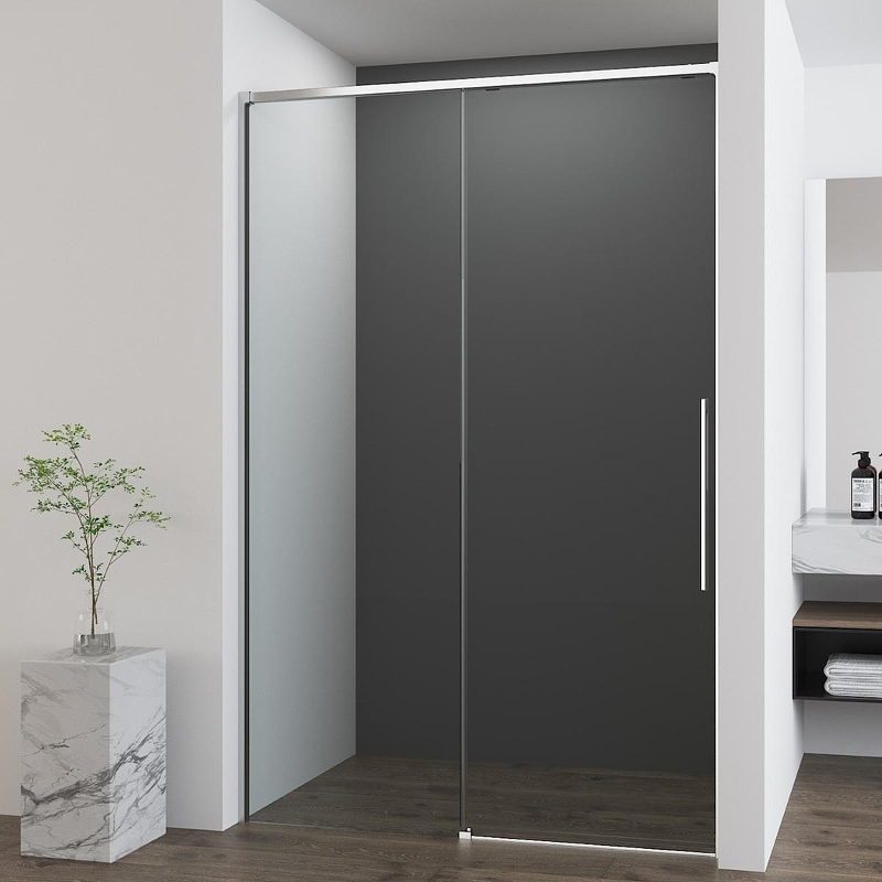 Душевая дверь Vincea Ultima 100 VDS-7UL100CL профиль Хром стекло прозрачное