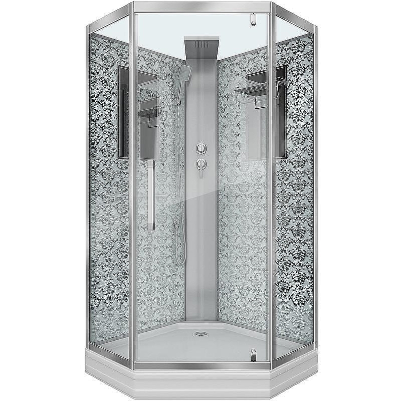 Душевая кабина Niagara Luxe 100x100 NG-7717WBK без гидромассажа