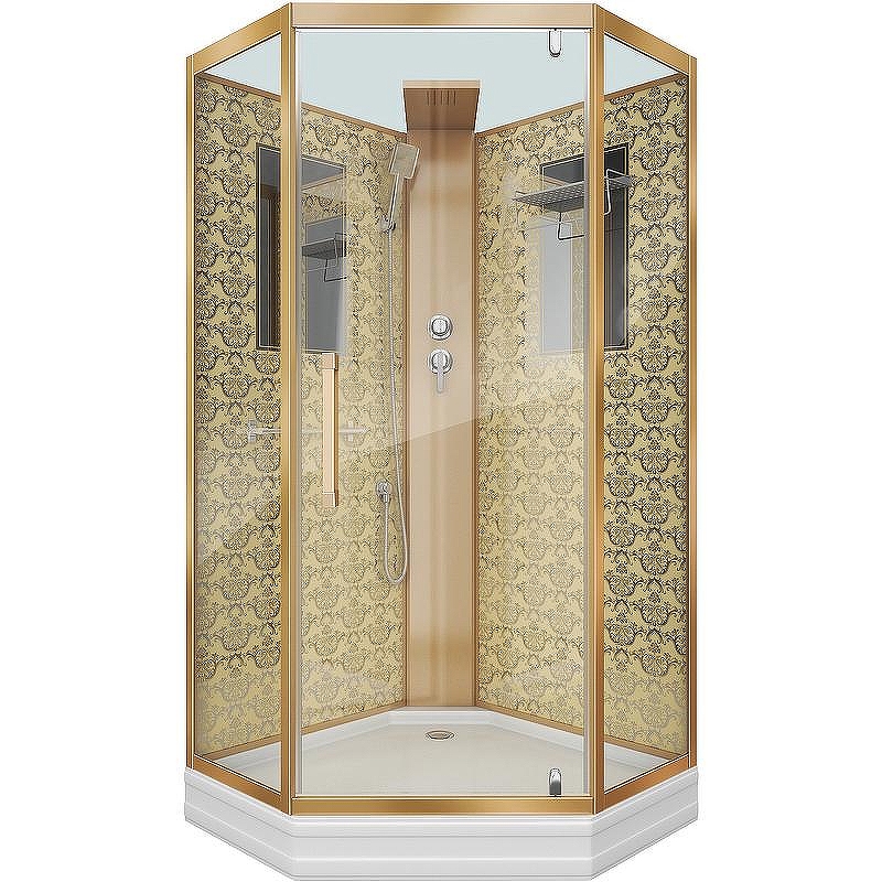 Душевая кабина Niagara Luxe 90x90 NG-7799GBK без гидромассажа