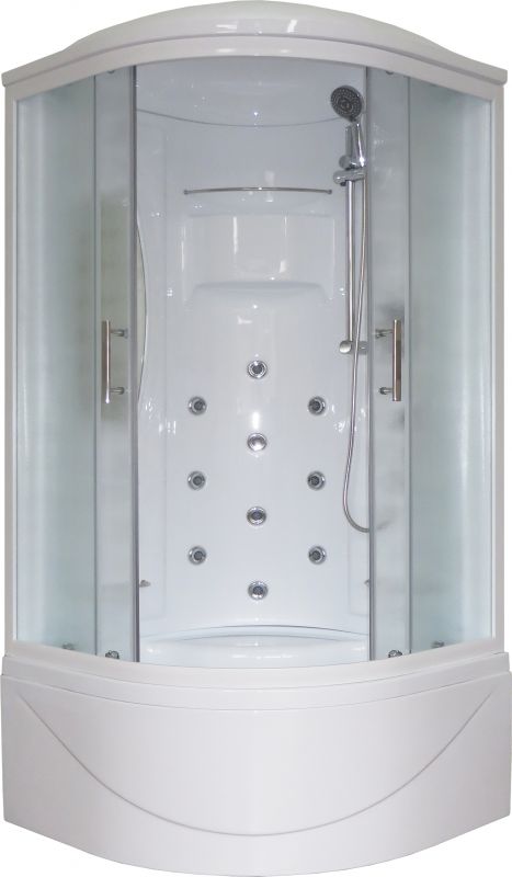 Душевая кабина Royal Bath RB 100NRW-C переднее стекло шиншилла