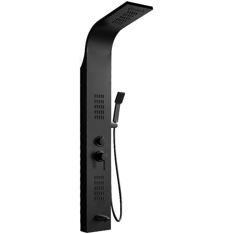 Душевая панель Ceruttispa Virginia BK CT9989 с гидромассажем Черная