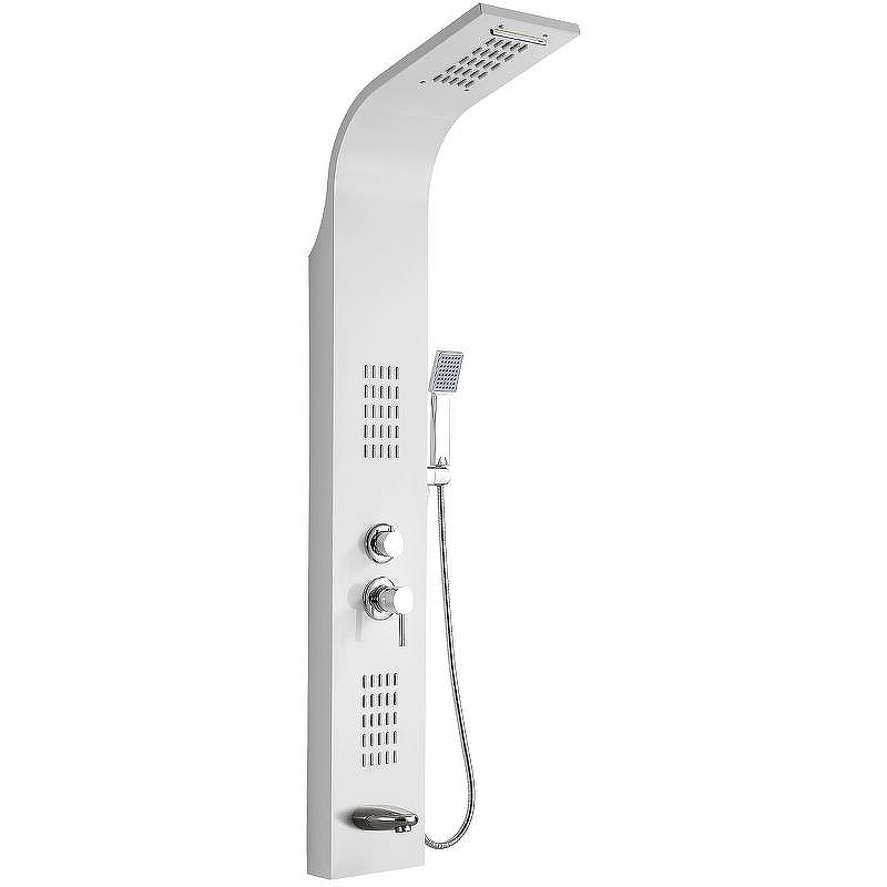 Душевая панель Ceruttispa Virginia W CT9990 с гидромассажем Белая