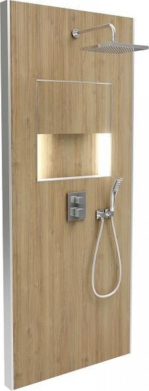 Душевая панель Jacob Delafon Ecrin E803001-D33 с термостатом цвет Дуб медовый