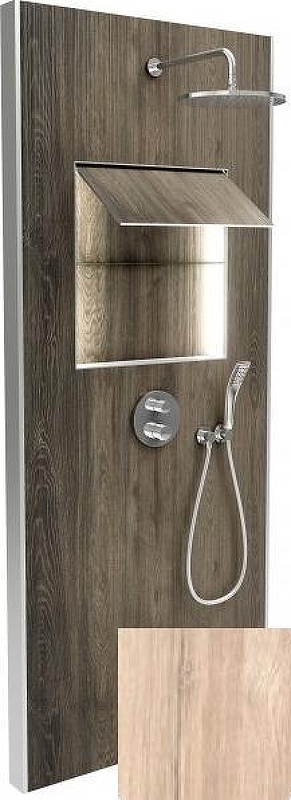 Душевая панель Jacob Delafon Ecrin E803031-D33 с термостатом цвет Дуб медовый