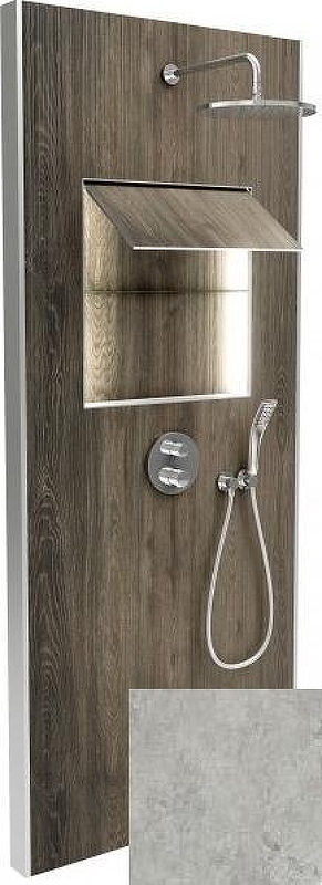 Душевая панель Jacob Delafon Ecrin E803031-D35 с термостатом цвет Облачно серый