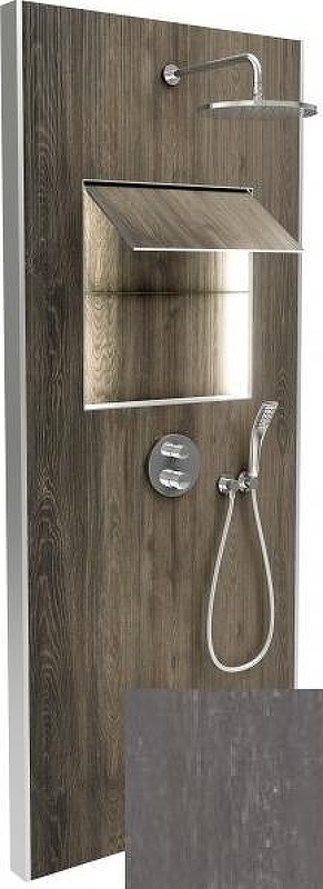 Душевая панель Jacob Delafon Ecrin E803031-D39 с термостатом цвет Темный гранит