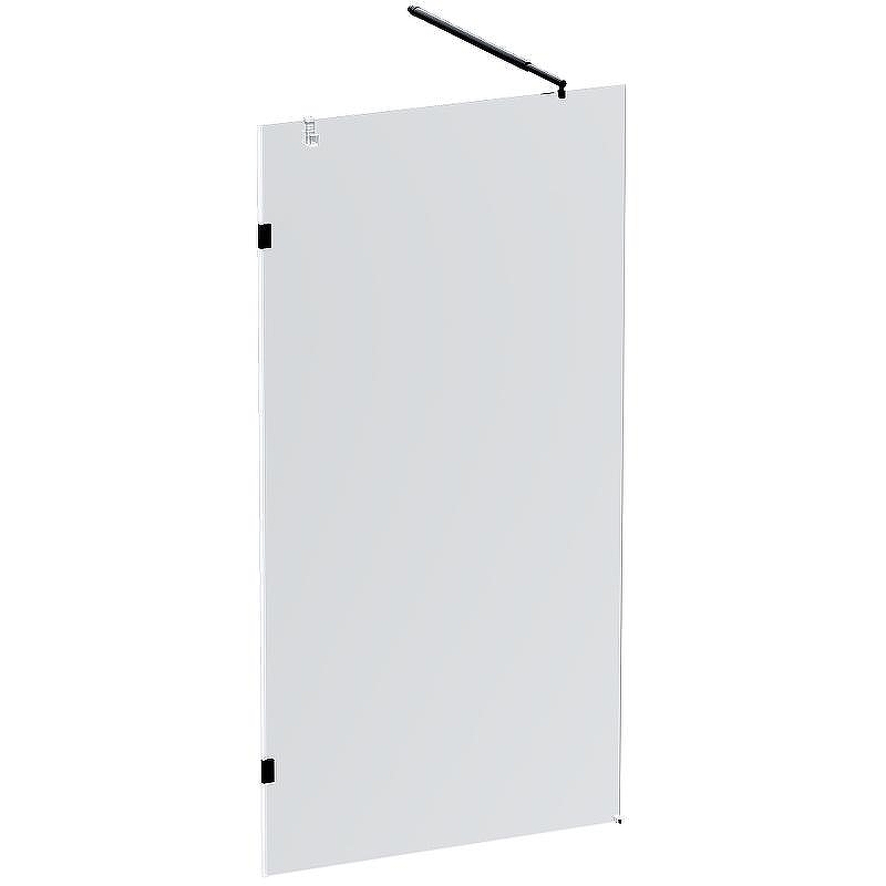 Душевая перегородка AM.PM X-Joy 100 W94UWI-100-F1-BTE профиль Черный матовый стекло прозрачное