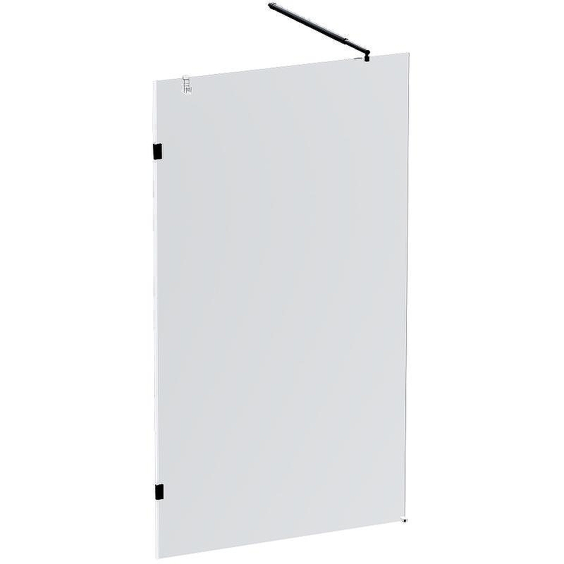 Душевая перегородка AM.PM X-Joy 110 W94UWI-110-F1-BTE профиль Черный матовый стекло прозрачное