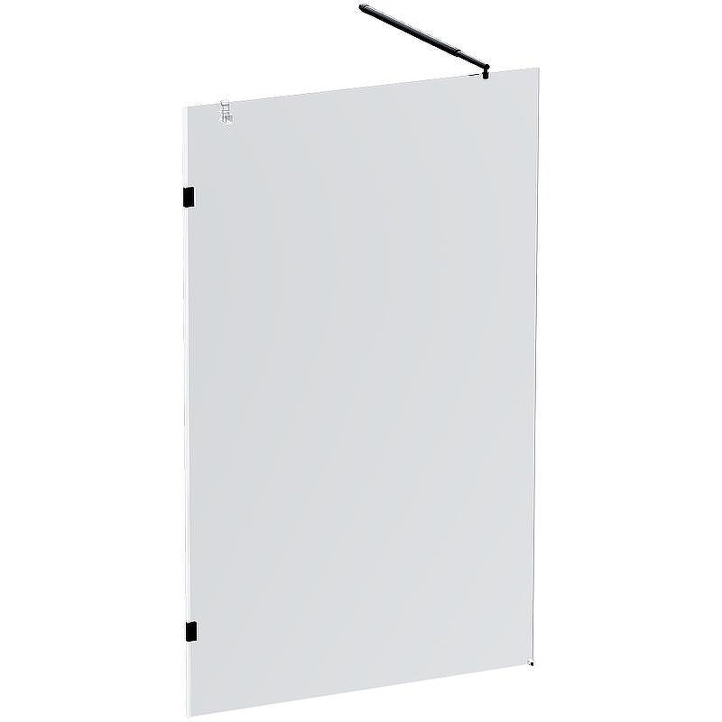 Душевая перегородка AM.PM X-Joy 120 W94UWI-120-F1-BTE профиль Черный матовый стекло прозрачное