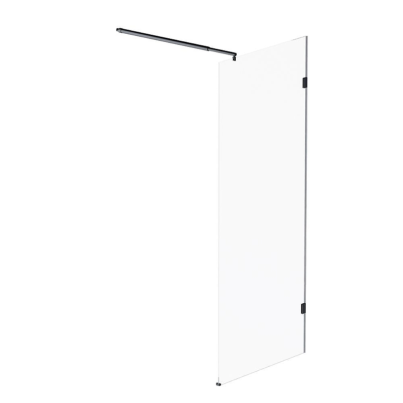 Душевая перегородка AM.PM X-Joy 80 W94WI-80-F1-BTE профиль Черный матовый стекло прозрачное
