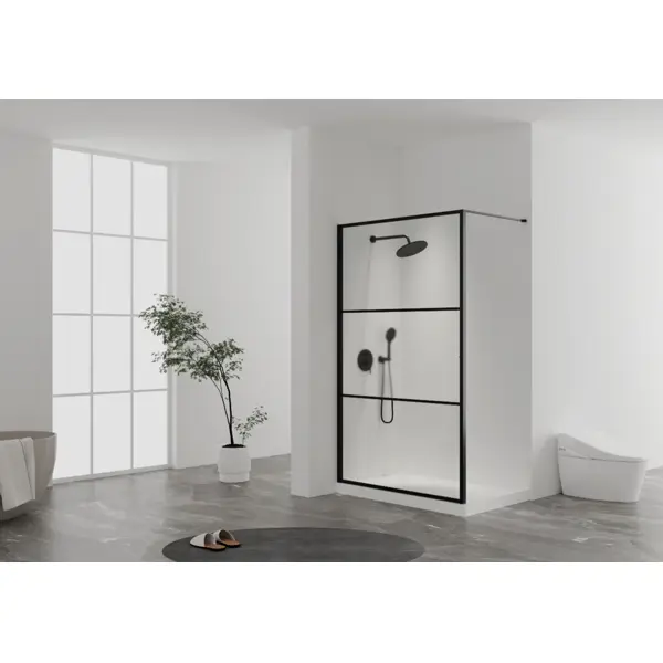 Душевая перегородка Awero Alcora 90x200см стекло прозрачное 6мм