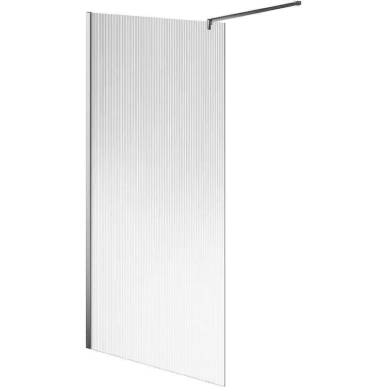 Душевая перегородка Kerama Marazzi Cristallo 100 CT.100.WI.CR профиль Хром стекло рифленое
