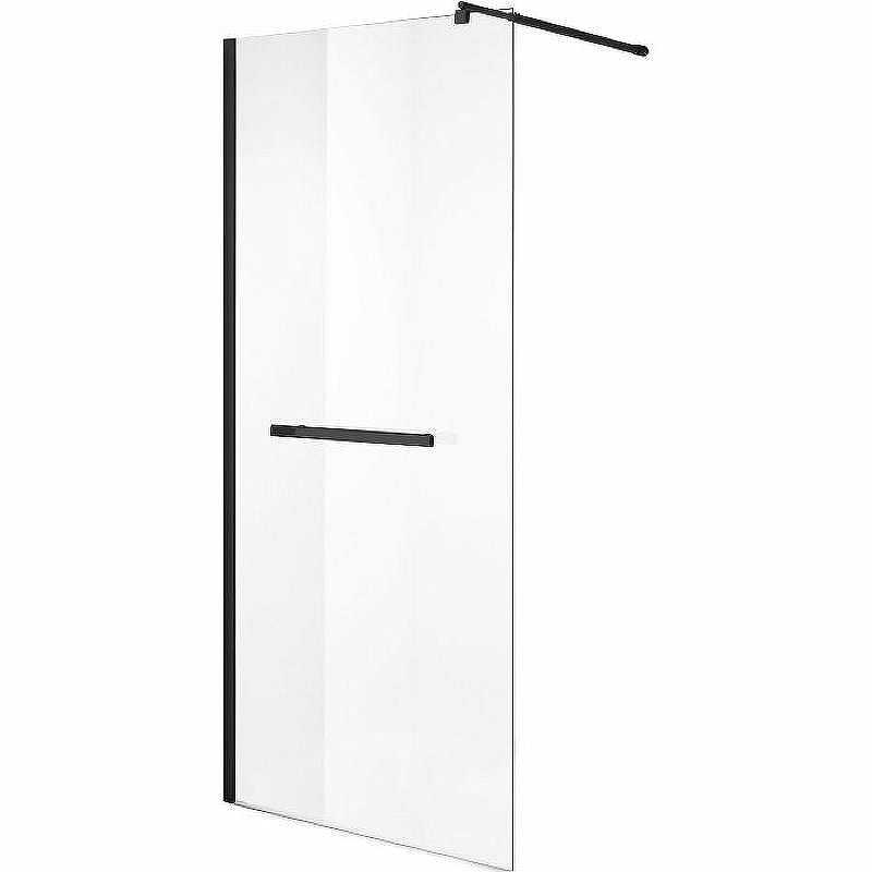 Душевая перегородка Niagara Nova 100 NG-681-10BLACK профиль Черный стекло прозрачное