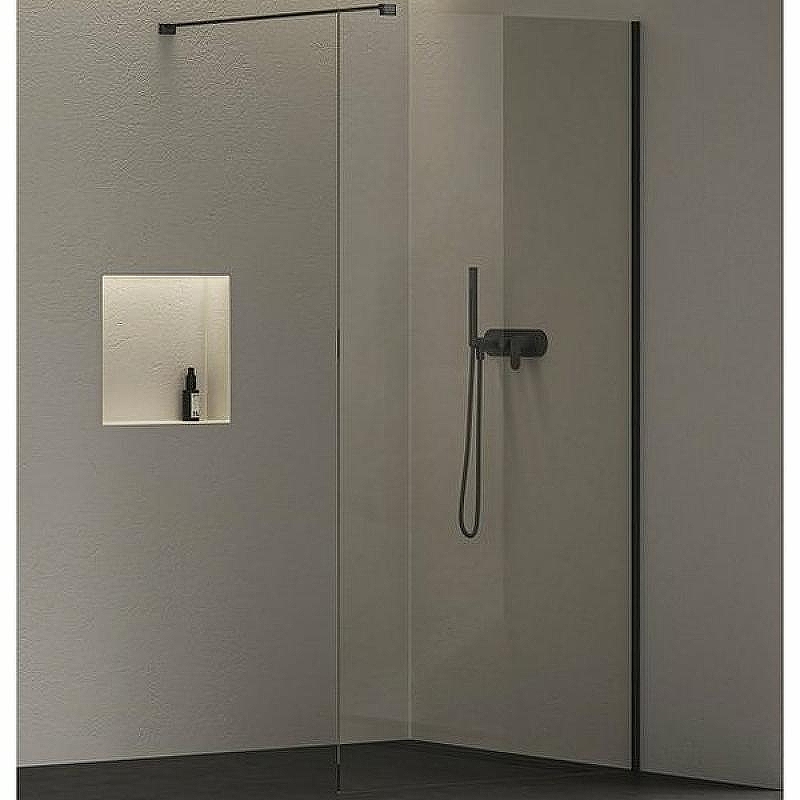 Душевая перегородка Ravak ST Walk-In Wall Air 110 GW9WD0300Z1C профиль Черный стекло Transparent