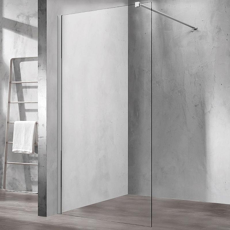 Душевая перегородка Vincea Walk-In 100 VSW-1H100CL профиль Хром стекло прозрачное