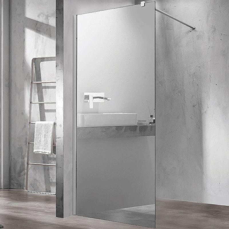 Душевая перегородка Vincea Walk-In 100 VSW-1H100MR профиль Хром стекло зеркальное