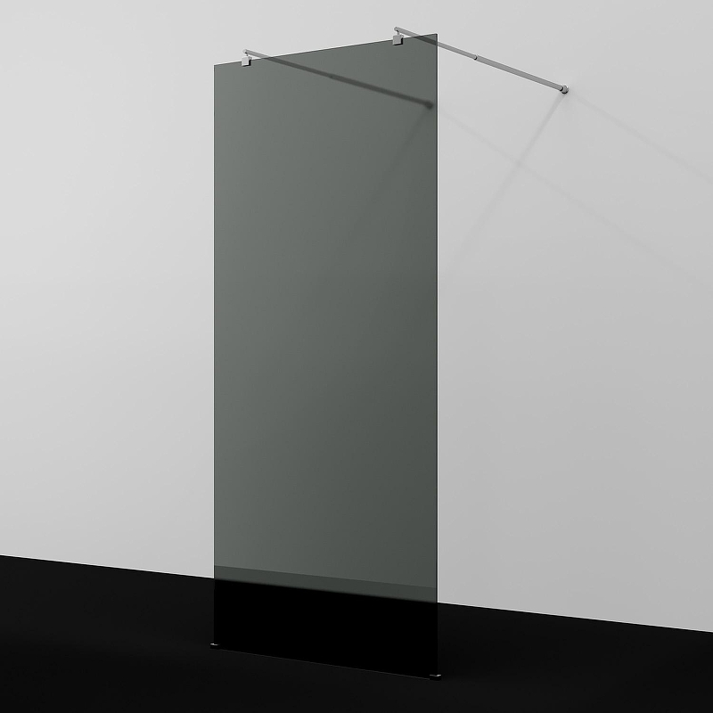 Душевая перегородка WasserKRAFT Vechte 90 60W39-TG профиль Хром стекло тонированное