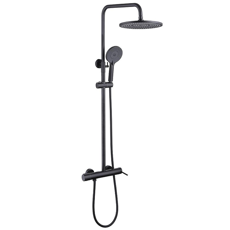 Душевая система Abber Emotion AF8816BL цвет Черный матовый