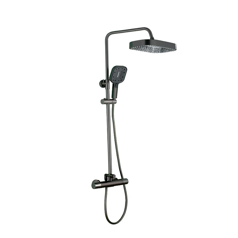Душевая система ALMAes Doris GK-0348 с термостатом цвет Оружейная сталь