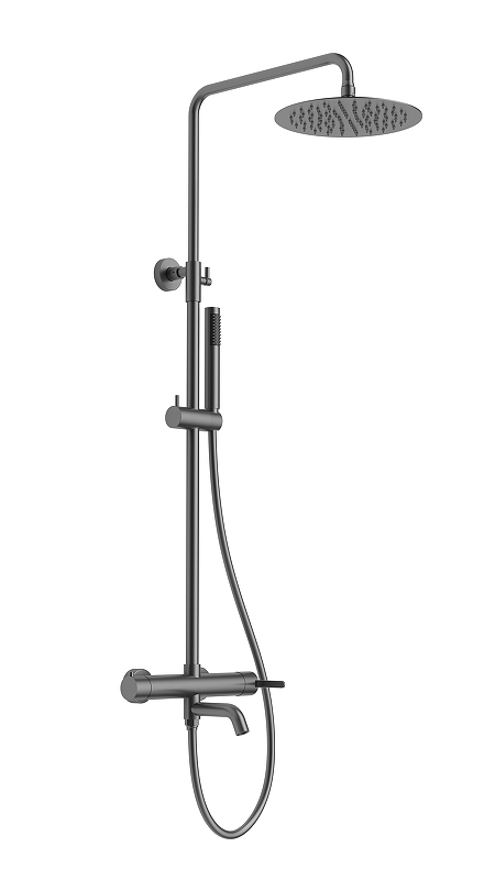 Душевая система AltroBagno Unione 030210 GM цвет Оружейная сталь