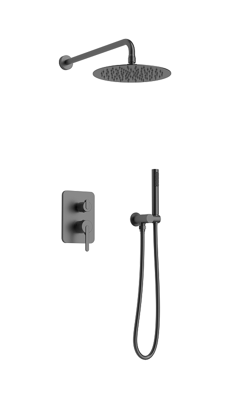 Душевая система AltroBagno Unione 040108 GM цвет Оружейная сталь