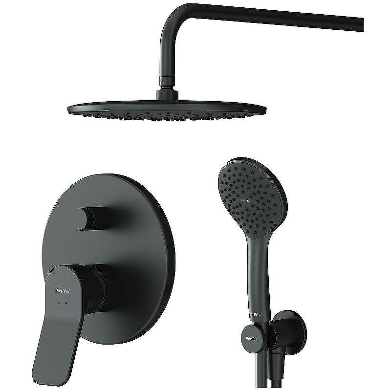 Душевая система AM.PM X-Joy FB85A1RH02 Черная матовая