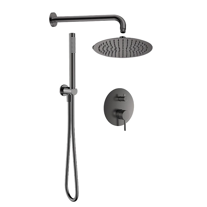 Душевая система AQUAme AQM8404GM цвет Оружейный металл