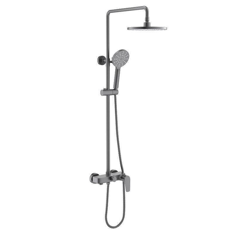 Душевая система Aquatek Бетта AQ2140BGM цвет Оружейная сталь