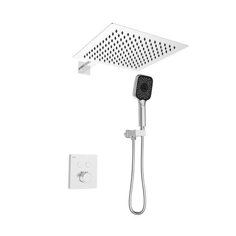 Душевая система Black&White Gravity GH-9101-C 9025GM с термостатом цвет Хром