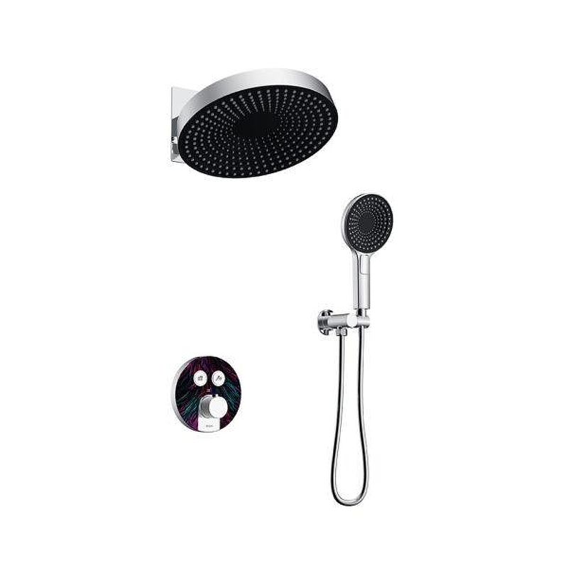 Душевая система Black&White Gravity GH-9401-MC 9401C с термостатом цвет Хром