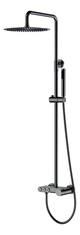 Душевая система Boheme Stick 128-SGM цвет Оружейная сталь глянцевая