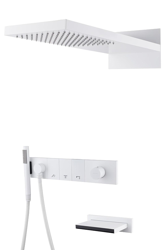 Душевая система Boheme Zodiac 132-2-MW цвет Белый матовый