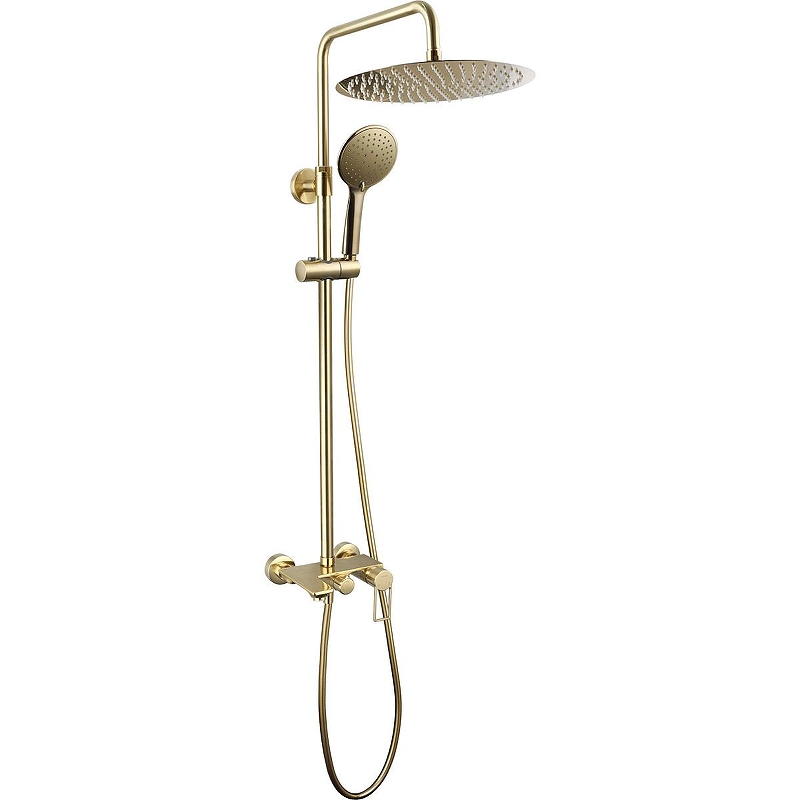 Душевая система Caprigo Kub 54-310-brg Золото матовое