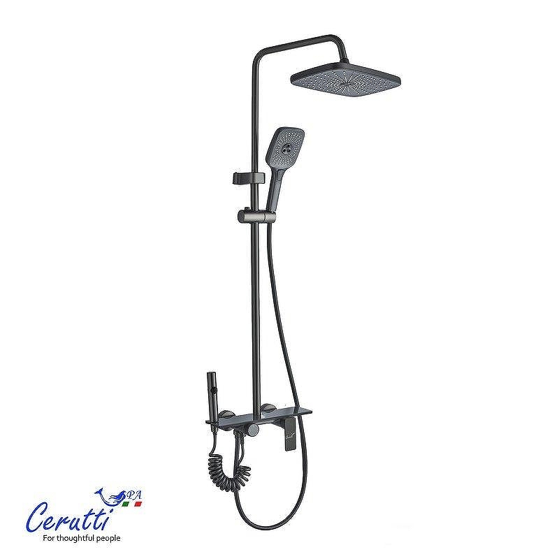 Душевая система Ceruttispa Ivo 11356 цвет Графит