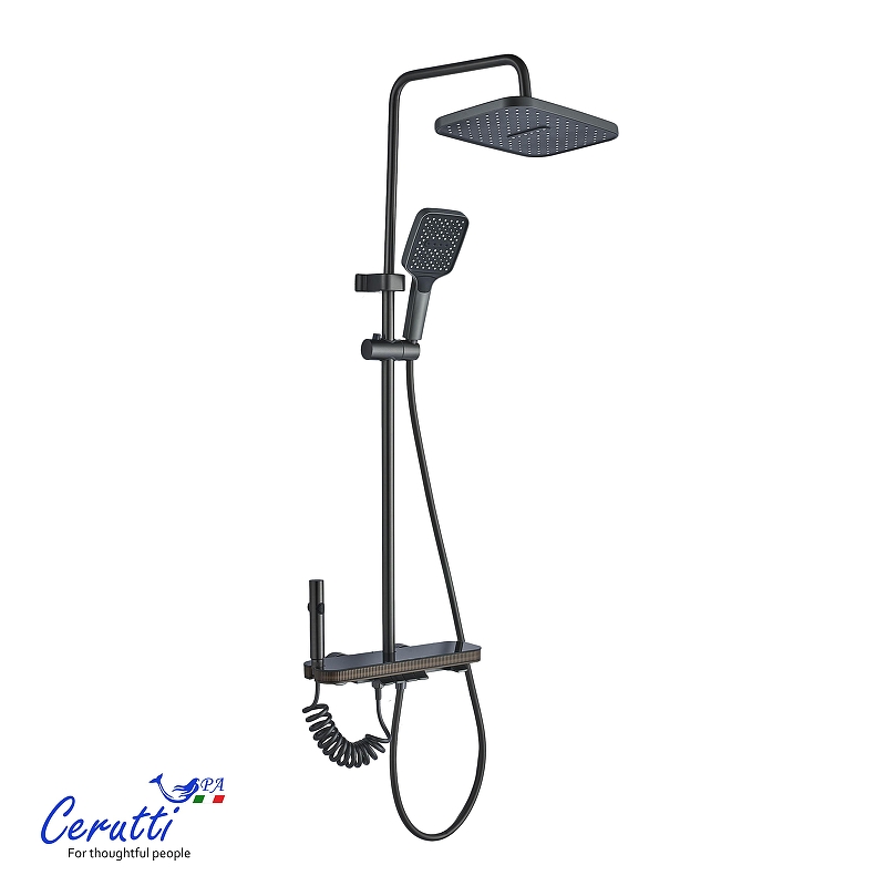 Душевая система Ceruttispa Loreto 11412 цвет Графит
