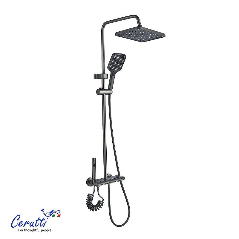 Душевая система Ceruttispa Salvi 11360 цвет Графит