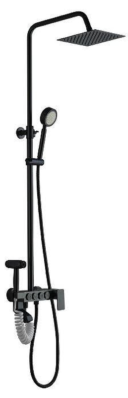 Душевая система Ekko E2406-8 цвет Черный