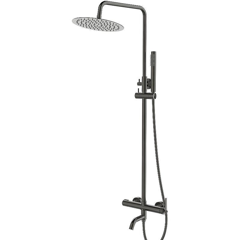 Душевая система ESKO Bangkok Gun metal ST250BGGM Оружейная сталь