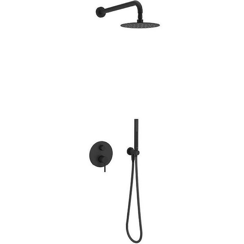 Душевая система Excellent Pi Arex AREX.SET.1245BL Черная матовая