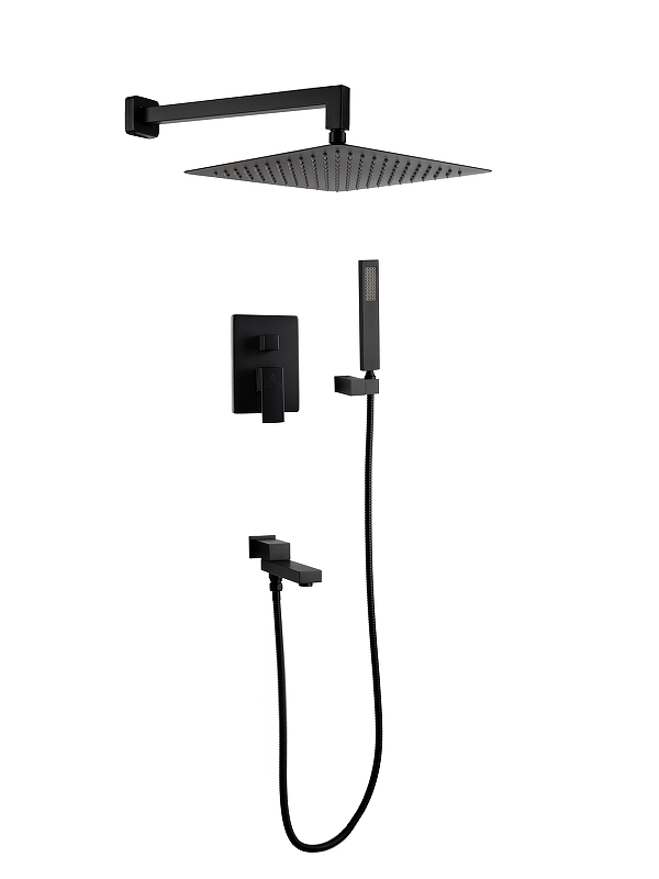 Душевая система FILARETE Fing FL1040BL цвет Черный матовый