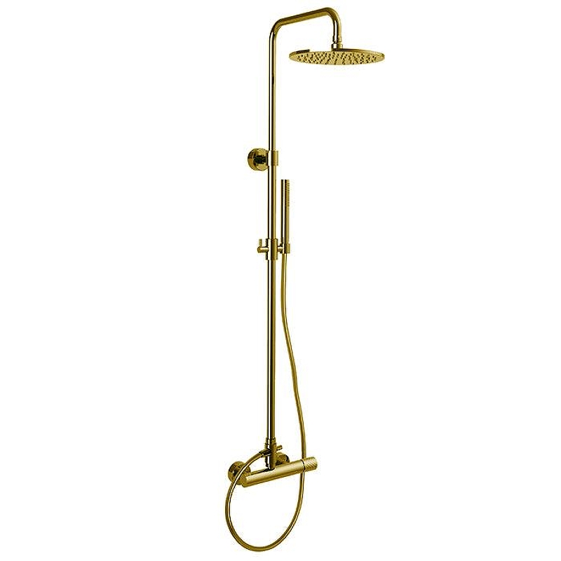 Душевая система Fima Carlo Frattini Shower column F3035/2OS цвет Золото брашированное