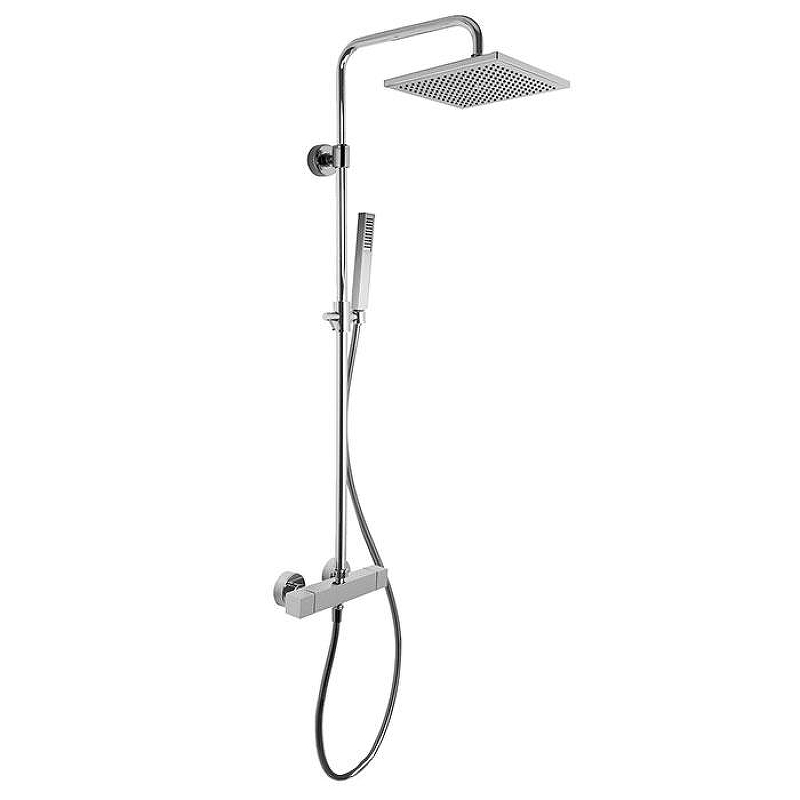 Душевая система Fima Carlo Frattini Shower column F4255/Q255SN с термостатом цвет Никель брашированный